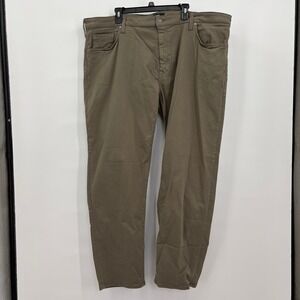 Mavi Zach Straight Leg Pants Mens 46x32 Olive Green Khaki Cotton Tencel Stretch